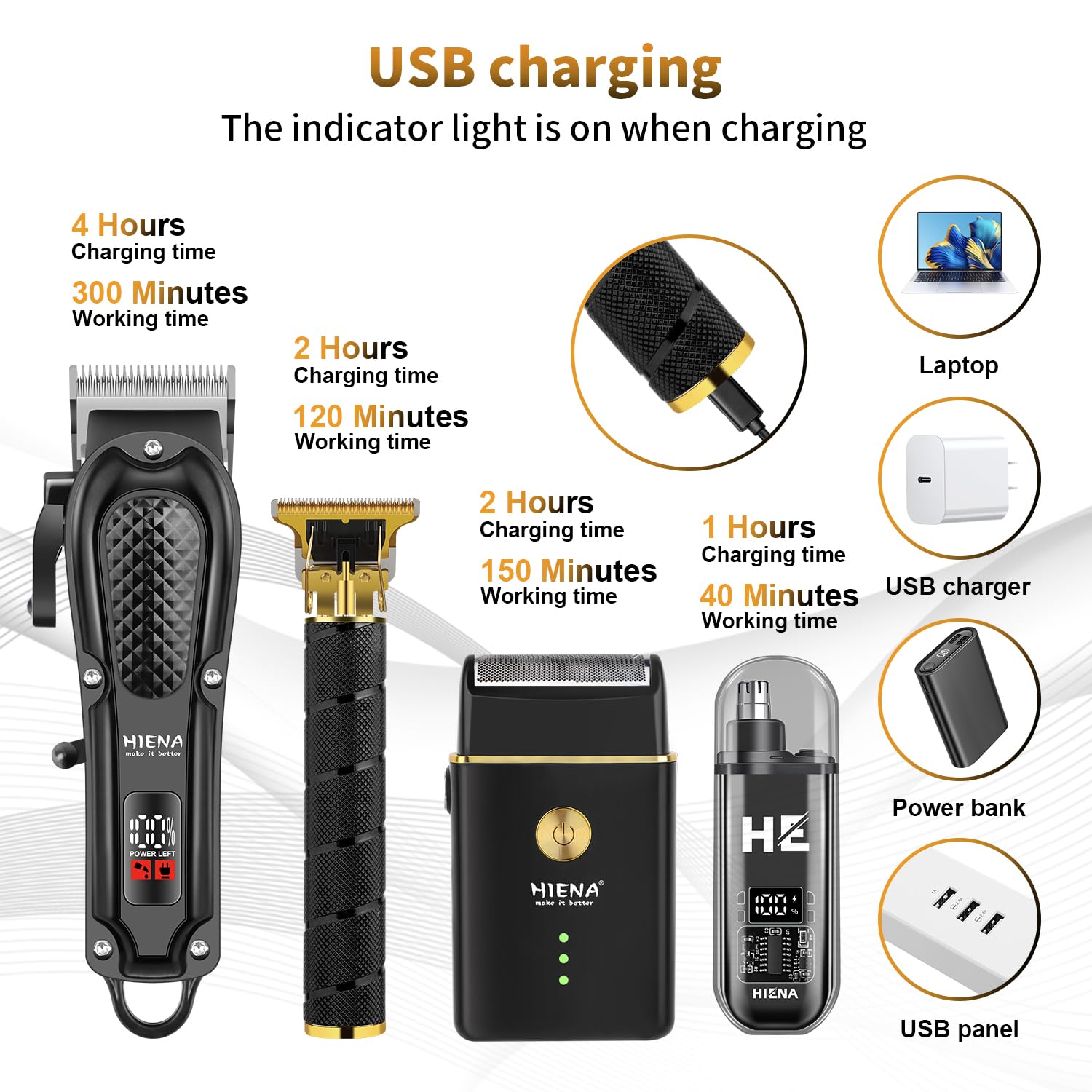 Amazon.com: Hair Clippers for Men Professional, Cordless Complete